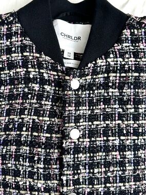 CHRLDR jacket tweed boucle varsity
